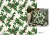 Fehér a. fagyöngyös karácsonyi dekortextil