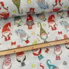 Színes sapkás manók karácsonyi dekortextil