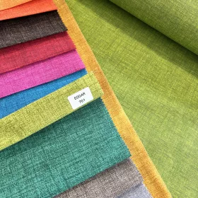 Zöld melíros egyszínű dekortextil (Edgar 701 c41)