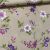 Natúr a. lila virágos-zöld leveles dekortextil