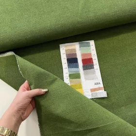   0,49 m EGYBEN KÉRHETŐ Fűzöld melíros egyszínű dekortextil (Aba c52)