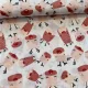 AKCIÓS!!: Fehér a. cuki szarvasok karácsonyi dekortextil