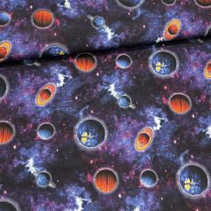Galaxis és bolygók dekortextil (TA)
