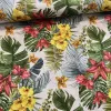 Sárga orchideás-piros liliomos dekortextil