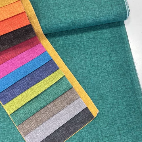 Fenyőzöld melíros egyszínű dekortextil (Edgar C-702)