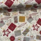 1,75 m EGYBEN KÉRHETŐ Fehér alapon Happy Holidays ajándékos karácsonyi dekortextil
