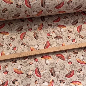 TOP TERMÉK: Őszies piros kalapos gombás dekortextil