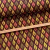 TOP TERMÉK: Barna alapon zöld-sárga-rózsaszín leveles őszies dekortextil
