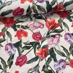   Világos a. tavaszi tulipános digitális dekortextil (Mencia C-301)