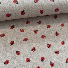   0,39 m EGYBEN KÉRHETŐ Natúr alapon kiskaticás dekortextil