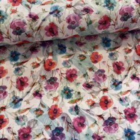 Festett akvarell pipacsos digitális dekortextil