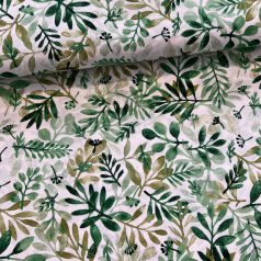 Fehér a. zöld új leveles dekortextil