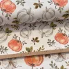 Fehér a. narancs-fehér őszi dísztökös dekortextil (digitálisan nyomott)