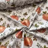 Fehér a. narancs-fehér őszi dísztökös dekortextil (digitálisan nyomott)