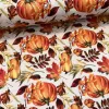 Őszi faleveles-sütőtökös dekortextil (digitálisan nyomott)