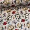 Várható érk. 09. hó: Natúr a. fehér mikulásvirágos-csengős-gömbdíszes karácsonyi dekortextil (TH)