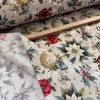 Várható érk. 09. hó: Natúr a. fehér mikulásvirágos-csengős-gömbdíszes karácsonyi dekortextil (TH)