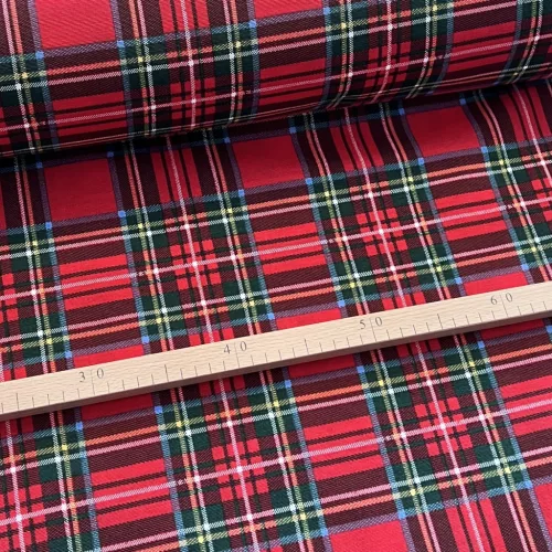 Skótkockás karácsonyi dekortextil (TH'25)