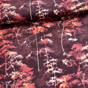 Barna színvilágú őszi erdő dekortextil (TH25)