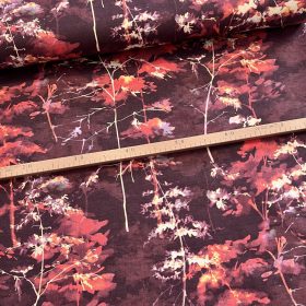 Barna színvilágú őszi erdő dekortextil (TH25)