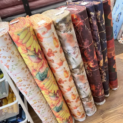 Mesebeli rajzolt őszi erdő dekortextil (TH25)
