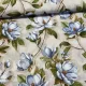 Natúros alapon kék magnóliás dekortextil (A)
