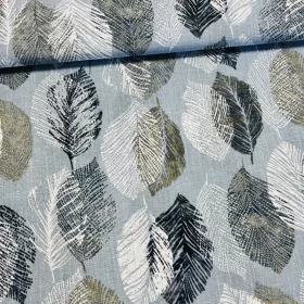 Kék alapon tollas dekortextil (A)