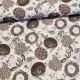 Natúr alapon barna nagy termések dekortextil (A)