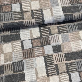 Barna.krém foltvarrós dekortextil (A)