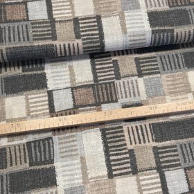 Barna.krém foltvarrós dekortextil (A)