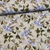 0,48 m EGYBEN KÉRHETŐ Natúr alapon kék virágok zöld levelekkel dekortextil (A)