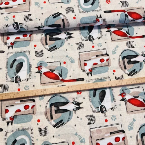 Picasso macskái dekortextil (A)