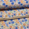 Kedves virágos: Fehér a. NARANCS-KÉK dekortextil (digitálisan nyomott)