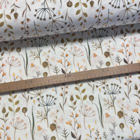   Fehér alapon mezei termések dekortextil (digitálisan nyomott)