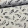 Szürke tollas dekortextil (digitálisan nyomott)