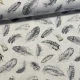 Szürke tollas dekortextil (digitálisan nyomott)