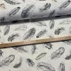 Szürke tollas dekortextil (digitálisan nyomott)