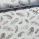Rózsaszín-barna tollas dekortextil (digitálisan nyomott)