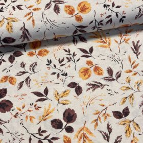   Őszi színvilágú faleveles dekortextil (digitálisan nyomott)