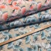 Türkizes színű ginkgo biloba dekortextil (digitálisan nyomott)