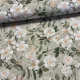 Natúros alapon fehér cseresznyevirágok dekortextil (digitálisan nyomott)