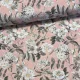 Rózsaszín alapon fehér cseresznyevirágok dekortextil (digitálisan nyomott)