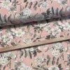 Rózsaszín alapon fehér cseresznyevirágok dekortextil (digitálisan nyomott)