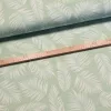 Halvány mentazöld alapon tollas dekortextil (digitálisan nyomott)