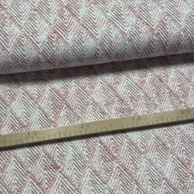 Pirosas rombusz mintás dekortextil (digitálisan nyomott)