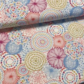   Élénkebb mandala, virág mintás dekortextil (digitálisan nyomott)