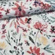 Nyári kert: pirosas-kék-sárga virágos dekortextil (digitálisan nyomott)