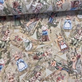   The Sylvanians little world (húsvéti) dekortextil (digitálisan nyomott)