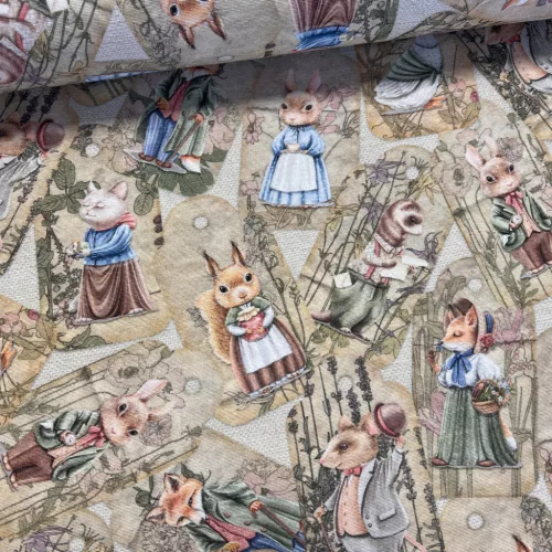 0,34 m EGYBEN KÉRHETŐ The Sylvanians little world (húsvéti) dekortextil (digitálisan nyomott)