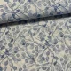 Natúros a. kék sűrű leveles dekortextil (A)